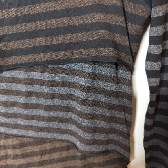 Joseph Ribkoff Tiered Stretch Knit Dress Striped - Picture 7 of 10